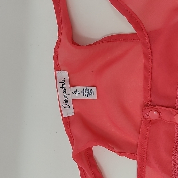 Aeropostale Silky Sexy Sheer Hi Low Tunic Size SP - Picture 3 of 5